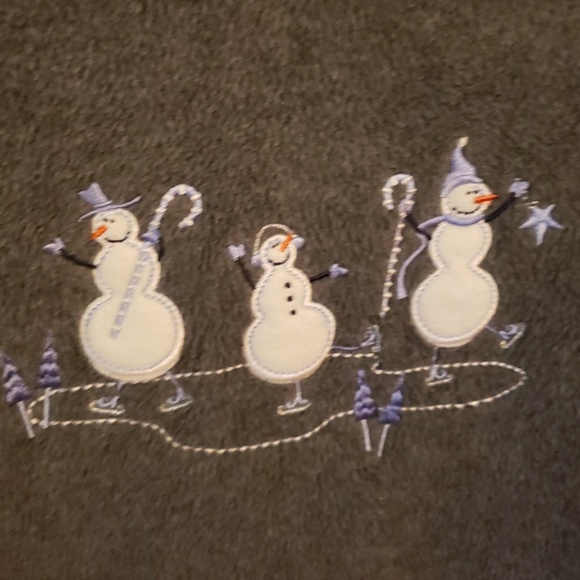 Croft & Barrow Snowmen Size M - Picture 4 of 4